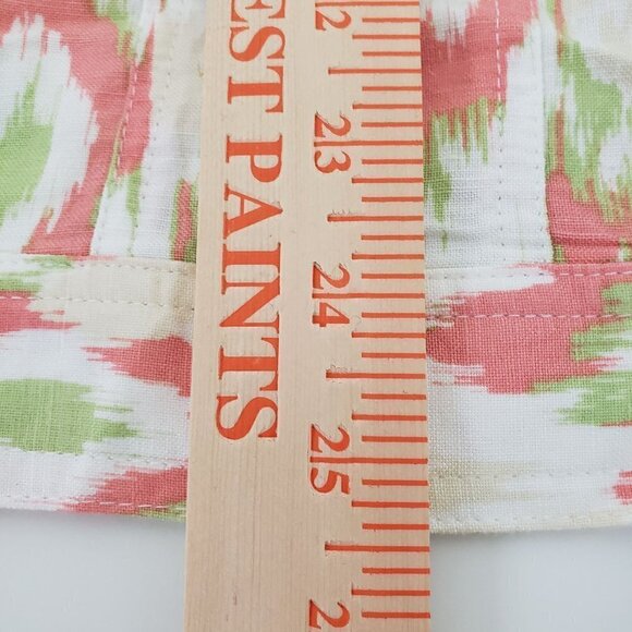 Ruby Rd Ikat Jacket Linen Rayon Beaded Lightweight Button Front Womens Size 24W - Picture 9 of 9